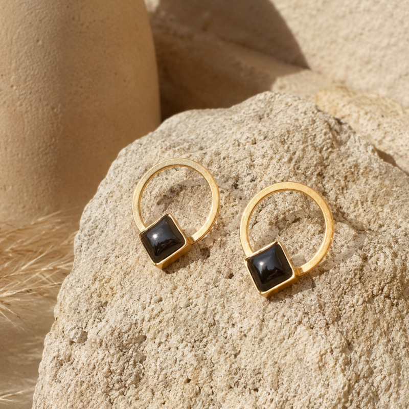 Pendientes con vidrio opalino Elen - Imagen 10