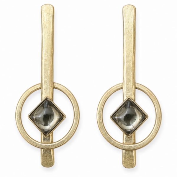 Pendientes con piedra de vidrio Linna