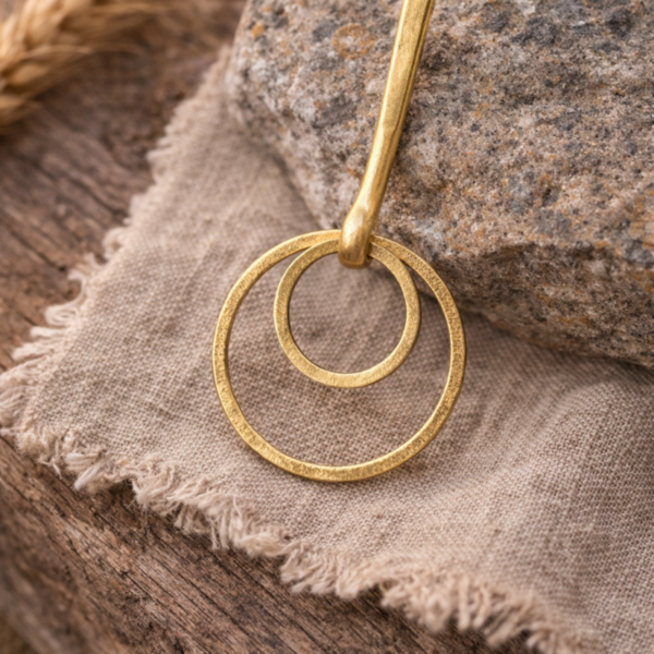 Pendientes de aros dorados Thalira