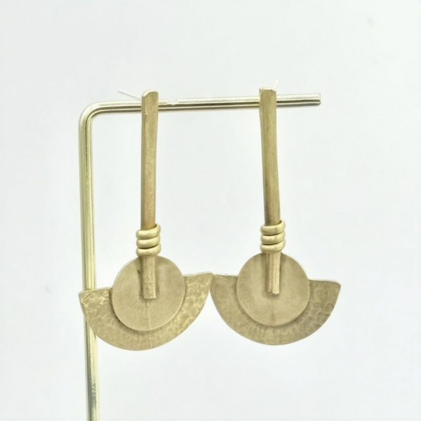 Pendientes geométricos dorados Thora